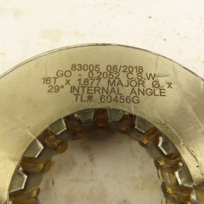 Western Pegasus 16T x 1.877" OD 29? Spline Gear GO Ring Gauge 0.2730" Tol.