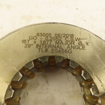 Western Pegasus 16T x 1.877" OD 29? Spline Gear GO Ring Gauge 0.2730" Tol.