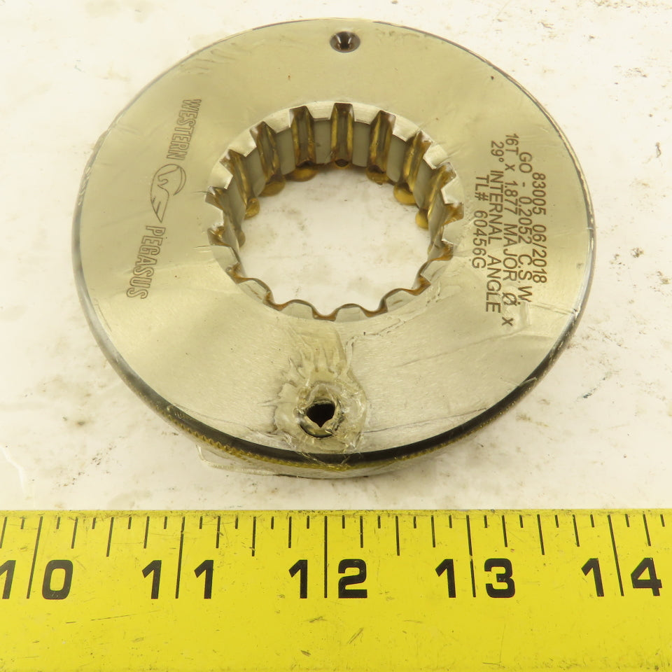 Western Pegasus 16T x 1.877" OD 29? Spline Gear GO Ring Gauge 0.2730" Tol.