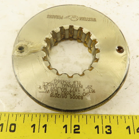 Western Pegasus 16T x 1.877" OD 29? Spline Gear GO Ring Gauge 0.2730" Tol.