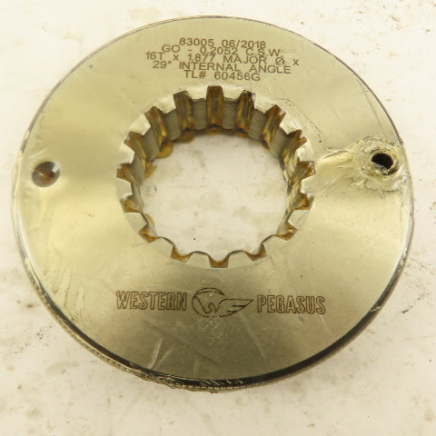 Western Pegasus 16T x 1.877" OD 29? Spline Gear GO Ring Gauge 0.2730" Tol.