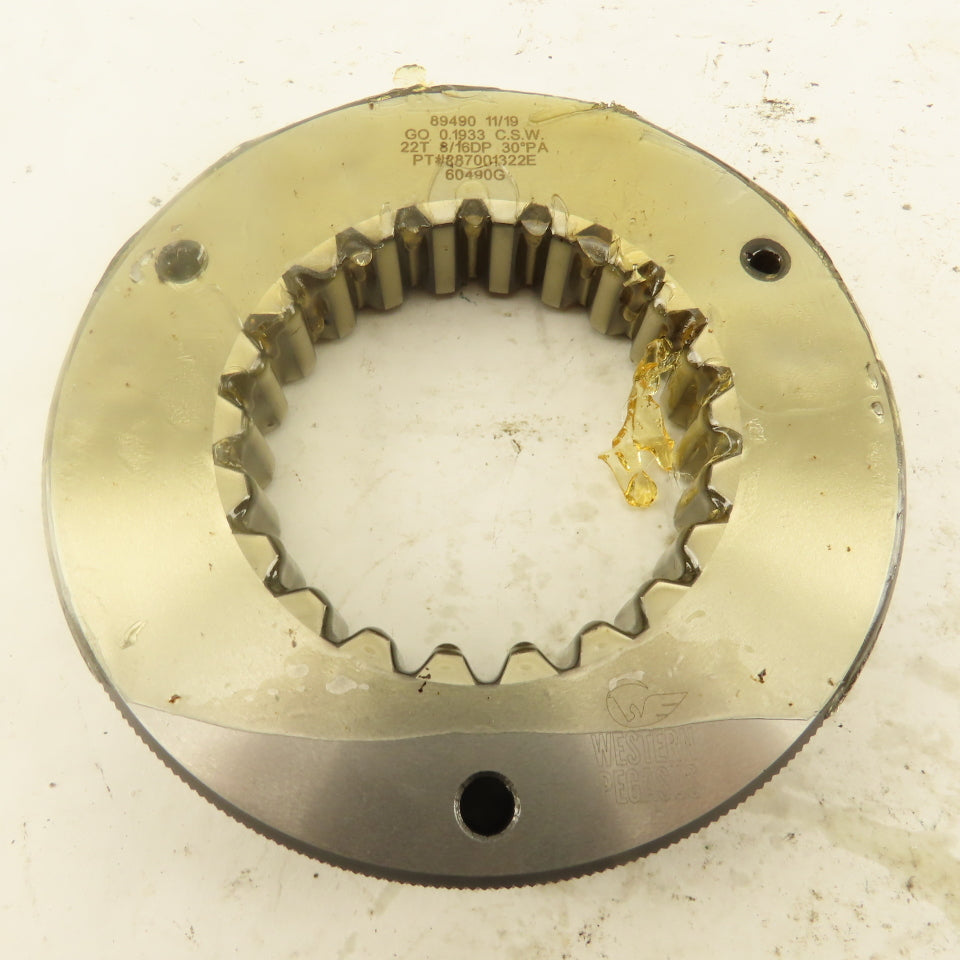 Western Pegasus 22T x 8/16DP" OD 30? PA Spline Gear GO Ring Gauge 0.1933" Tol.