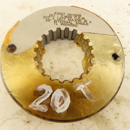 Western Pegasus 20T x 1.877" OD 29? Spline Gear GO Ring Gauge 0.1668" Tol.