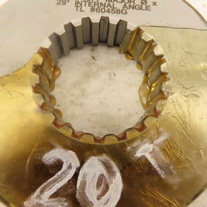 Western Pegasus 20T x 1.877" OD 29? Spline Gear GO Ring Gauge 0.1668" Tol.