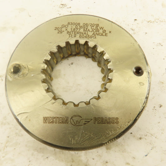 Western Pegasus 20T x 1.877" OD 29? Spline Gear GO Ring Gauge 0.1692 Tol.