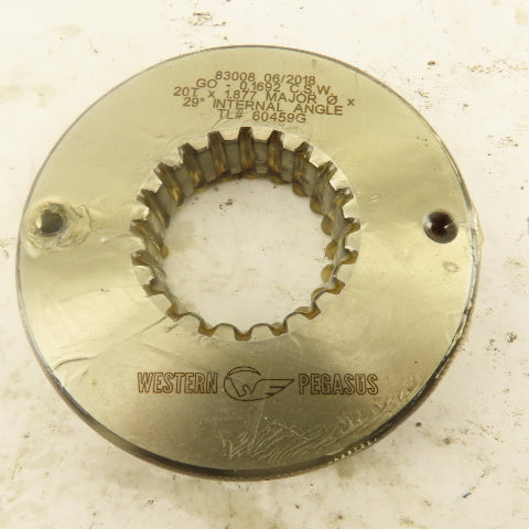 Western Pegasus 20T x 1.877" OD 29? Spline Gear GO Ring Gauge 0.1692 Tol.