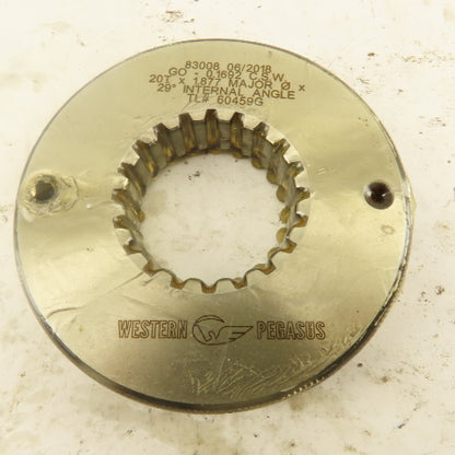 Western Pegasus 20T x 1.877" OD 29? Spline Gear GO Ring Gauge 0.1692 Tol.