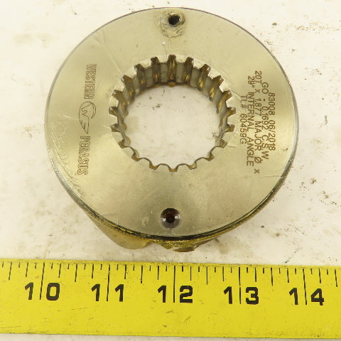 Western Pegasus 20T x 1.877" OD 29? Spline Gear GO Ring Gauge 0.1692 Tol.
