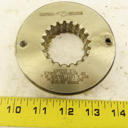 Western Pegasus 20T x 1.877" OD 29? Spline Gear GO Ring Gauge 0.1692 Tol.