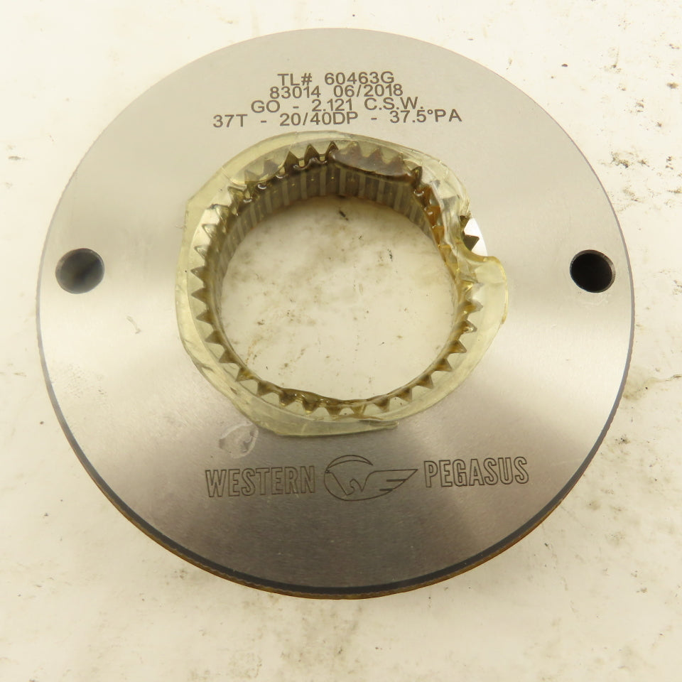 Western Pegasus 37T 20/40 DP 37.50? PA Spline Gear GO Ring Gauge 2.121 CSW