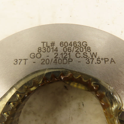 Western Pegasus 37T 20/40 DP 37.50? PA Spline Gear GO Ring Gauge 2.121 CSW