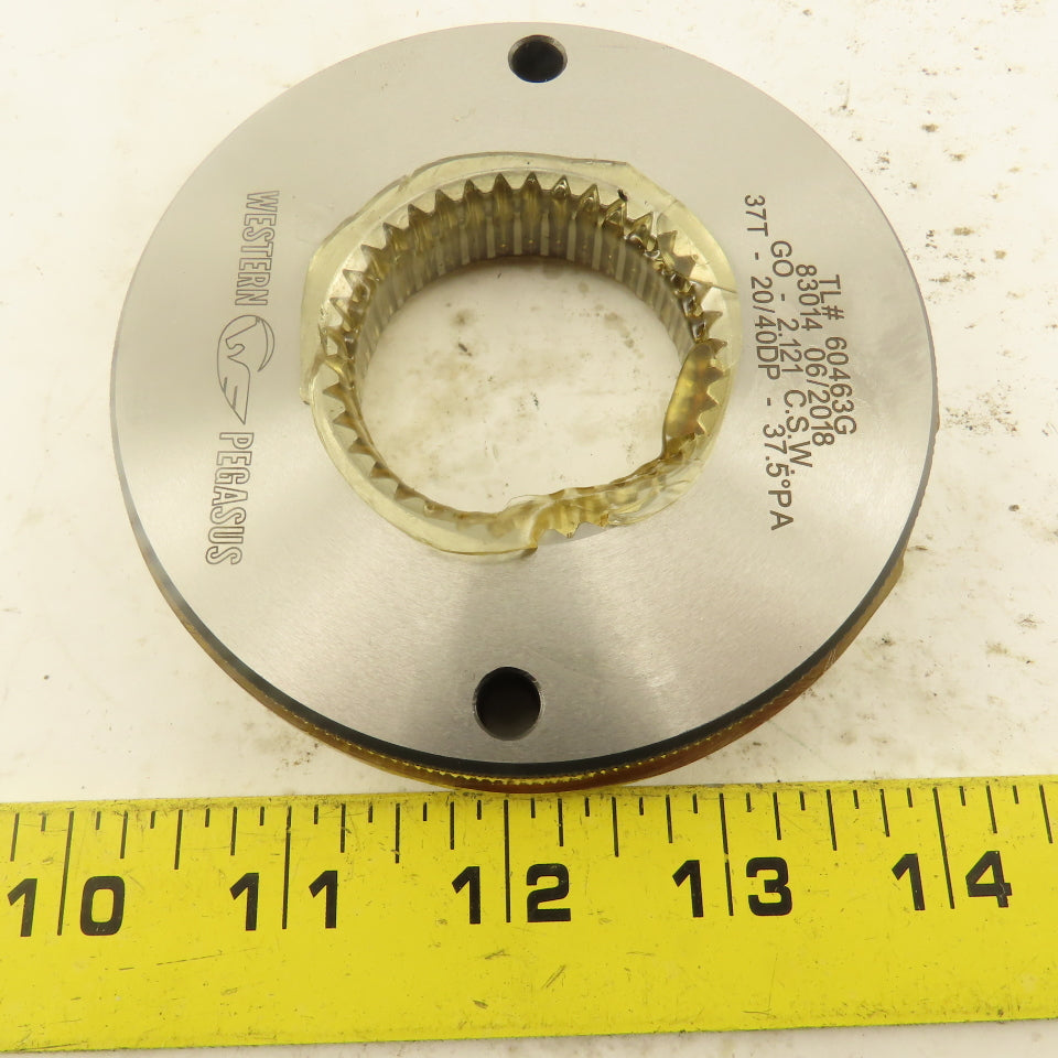 Western Pegasus 37T 20/40 DP 37.50? PA Spline Gear GO Ring Gauge 2.121 CSW
