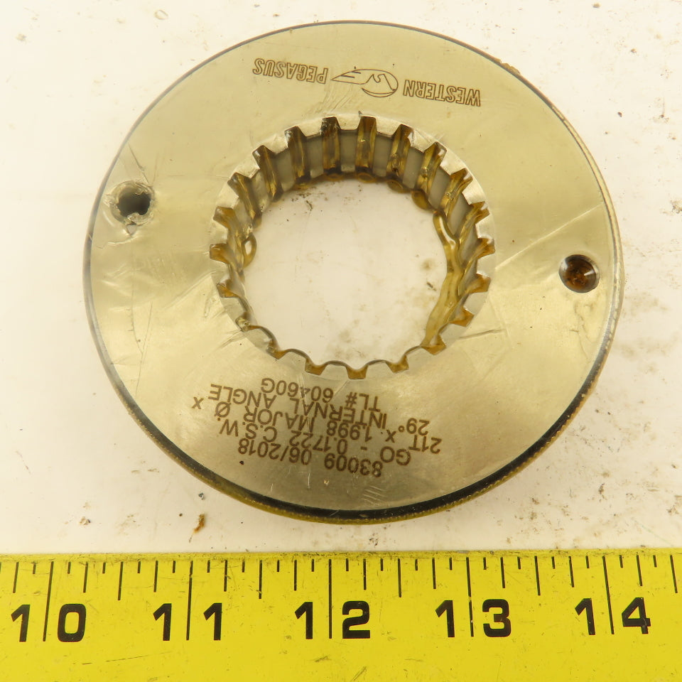 Western Pegasus 21T 1.998 OD 29? Spline Gear GO Ring Gauge 0.1722 CSW