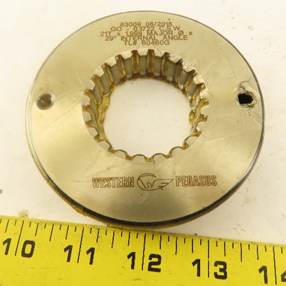 Western Pegasus 21T 1.998 OD 29? Spline Gear GO Ring Gauge 0.1722 CSW