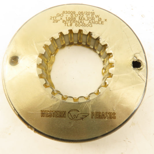 Western Pegasus 21T 1.998 OD 29? Spline Gear GO Ring Gauge 0.1722 CSW