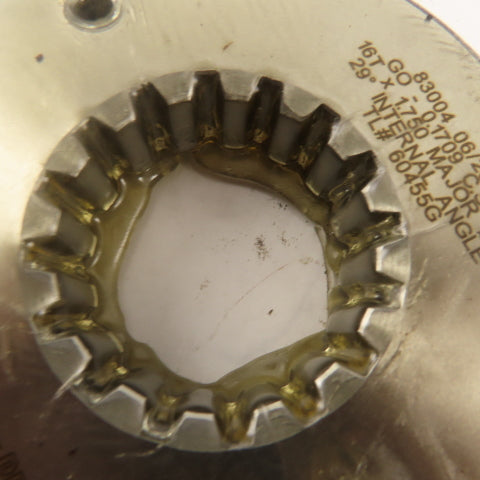 Western Pegasus 16T 1.750 OD 29? PA Spline Gear GO Ring Gauge 0.1709 CSW