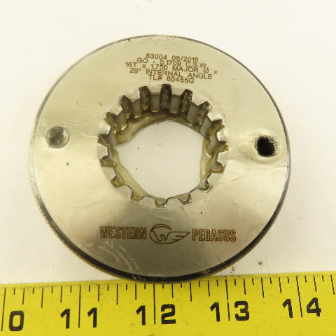 Western Pegasus 16T 1.750 OD 29? PA Spline Gear GO Ring Gauge 0.1709 CSW