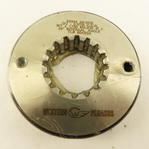 Western Pegasus 16T 1.750 OD 29? PA Spline Gear GO Ring Gauge 0.1709 CSW