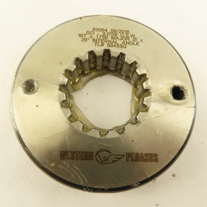 Western Pegasus 16T 1.750 OD 29? PA Spline Gear GO Ring Gauge 0.1709 CSW