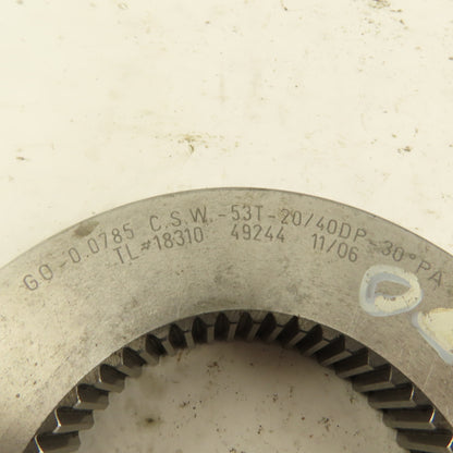 Western Pegasus 53T 20/40 DP 30? PA Spline Gear GO Ring Gauge 0.0785 CSW