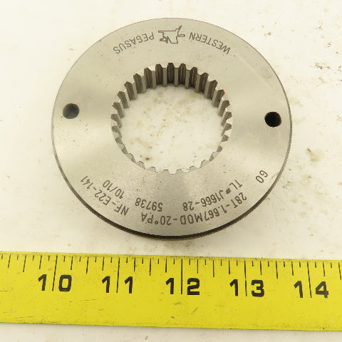 Western Pegasus 28T-1.667 MOD 20? PA Spline Gear GO Ring Gauge 0.0785 CSW