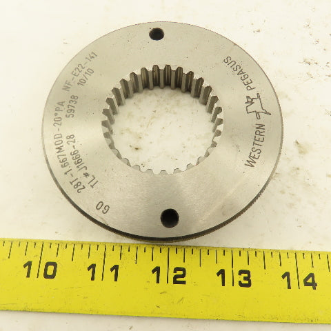 Western Pegasus 28T-1.667 MOD 20? PA Spline Gear GO Ring Gauge 0.0785 CSW