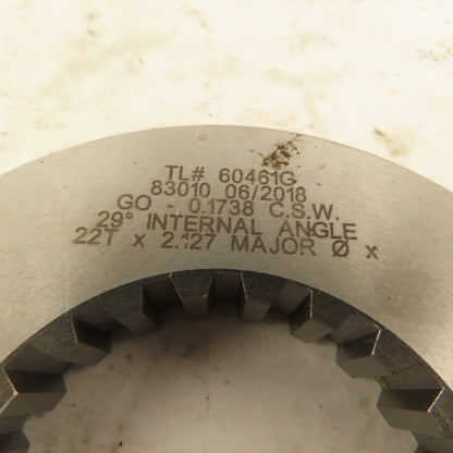 Western Pegasus 22T-2.127 MOD 29? Spline Gear GO Ring Gauge 0.1738 CSW