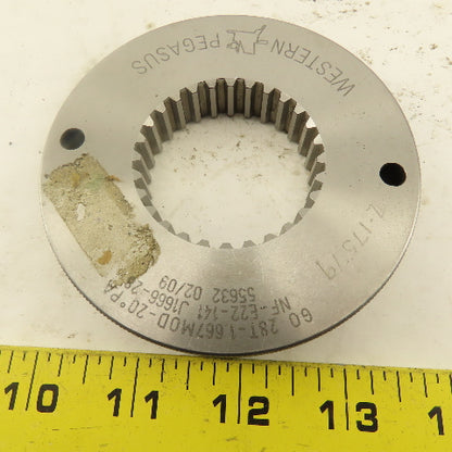 Western Pegasus 28T-1.667 MOD 20? Spline Gear GO Ring Gauge 0.1738 CSW