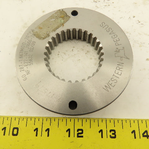 Western Pegasus 28T-1.667 MOD 20? Spline Gear GO Ring Gauge 0.1738 CSW