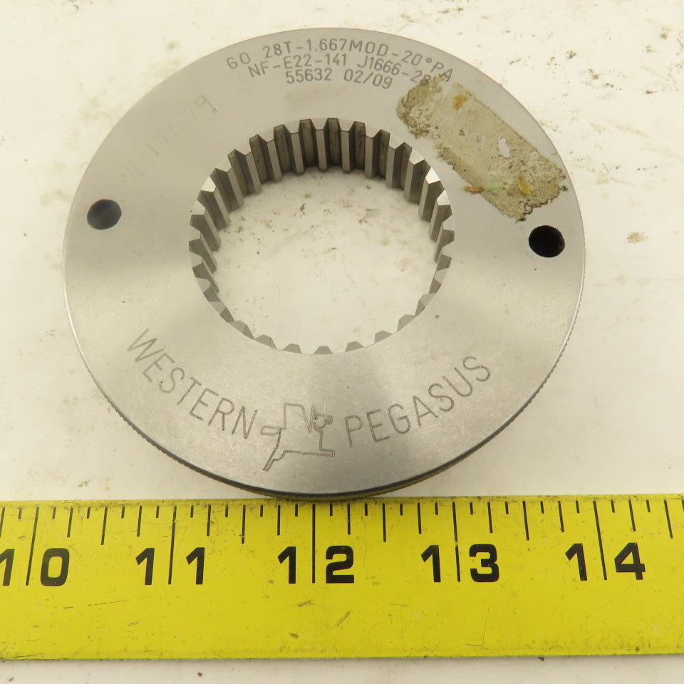Western Pegasus 28T-1.667 MOD 20? Spline Gear GO Ring Gauge 0.1738 CSW