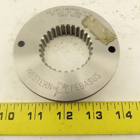 Western Pegasus 28T-1.667 MOD 20? Spline Gear GO Ring Gauge 0.1738 CSW