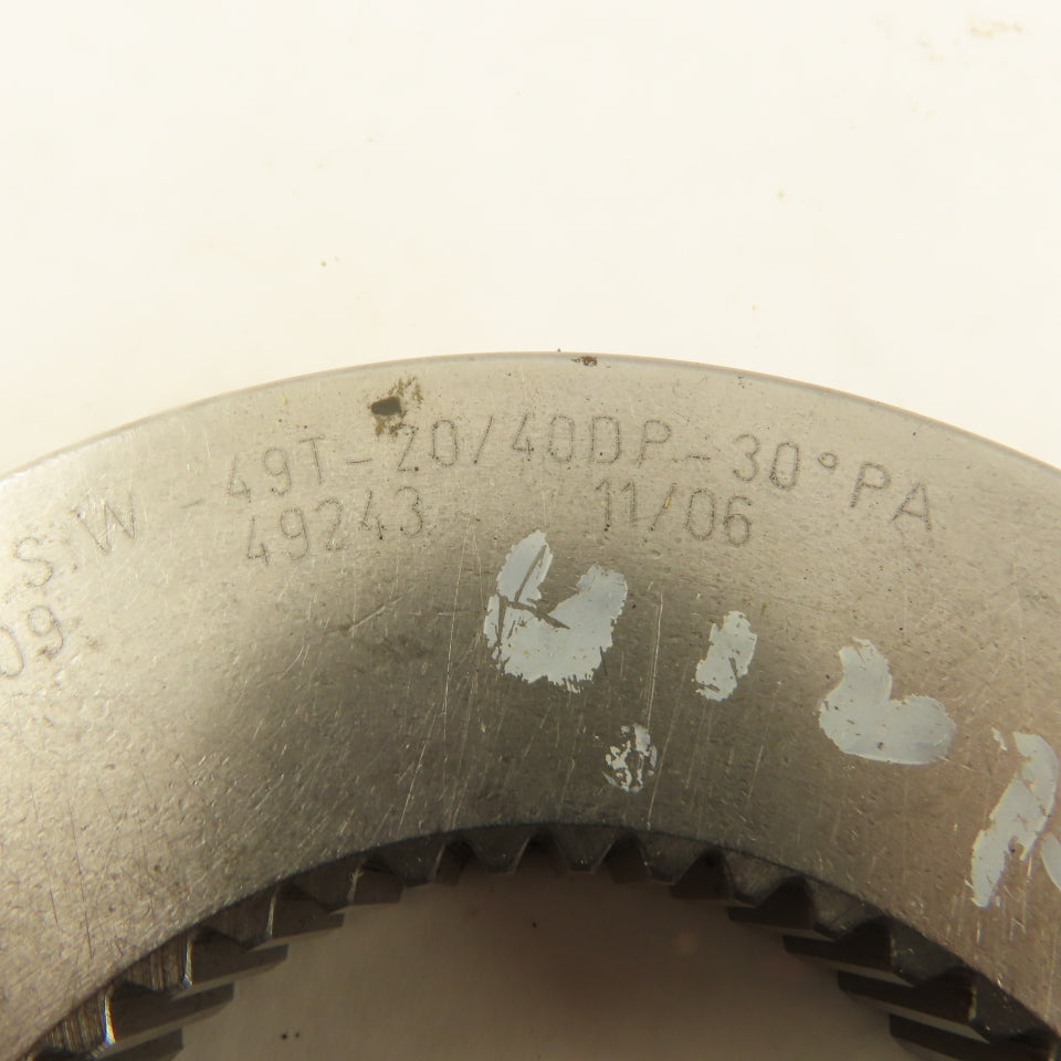 Western Pegasus 49T 20/40 DP 30? PA Spline Gear GO Ring Gauge 0.0785 CSW
