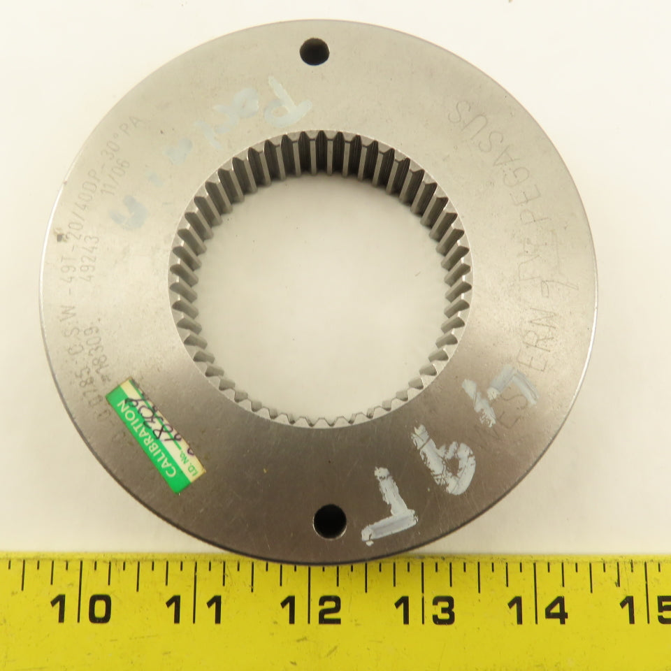 Western Pegasus 49T 20/40 DP 30? PA Spline Gear GO Ring Gauge 0.0785 CSW