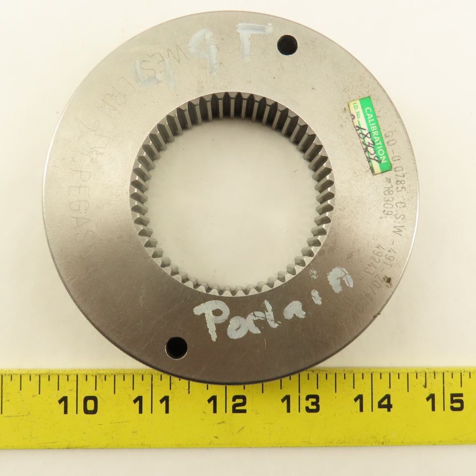 Western Pegasus 49T 20/40 DP 30? PA Spline Gear GO Ring Gauge 0.0785 CSW