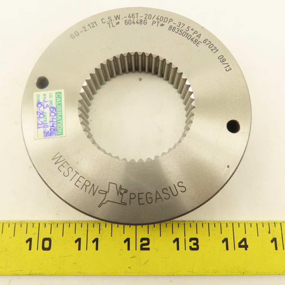 Western Pegasus 46T 20/40 DP 37.5? PA Spline Gear GO Ring Gauge 0.0785 CSW
