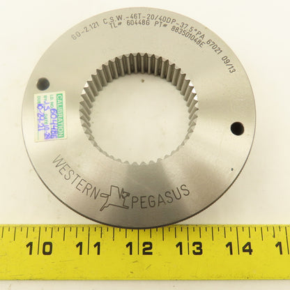 Western Pegasus 46T 20/40 DP 37.5? PA Spline Gear GO Ring Gauge 0.0785 CSW