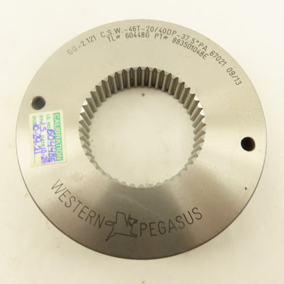 Western Pegasus 46T 20/40 DP 37.5? PA Spline Gear GO Ring Gauge 0.0785 CSW