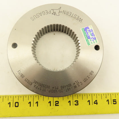 Western Pegasus 46T 20/40 DP 37.5? PA Spline Gear GO Ring Gauge 0.0785 CSW