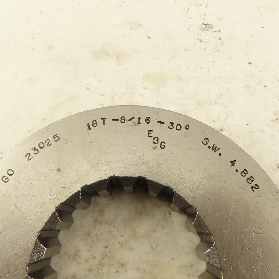 18T 8/16 DP 30?PA SW 4.882 GO Ring Gauge