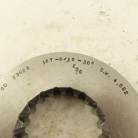 18T 8/16 DP 30?PA SW 4.882 GO Ring Gauge