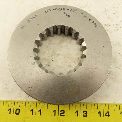 18T 8/16 DP 30?PA SW 4.882 GO Ring Gauge