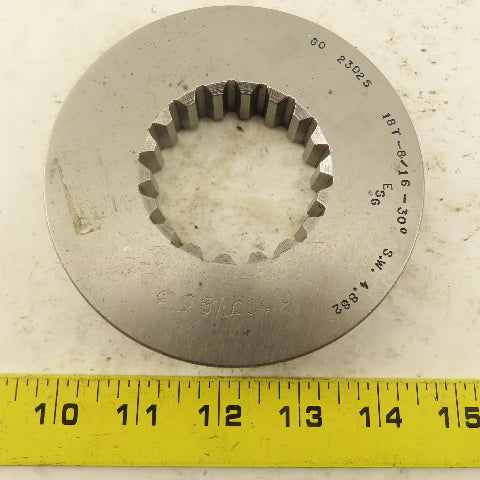 18T 8/16 DP 30?PA SW 4.882 GO Ring Gauge