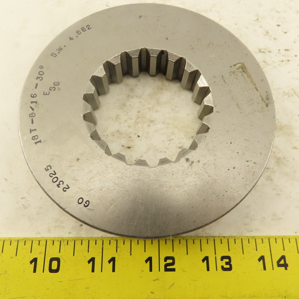 18T 8/16 DP 30?PA SW 4.882 GO Ring Gauge