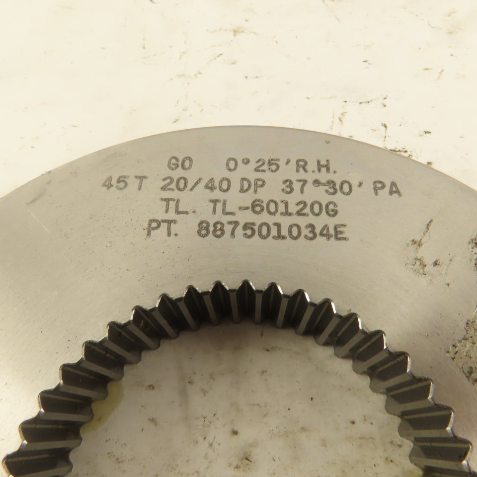 Eagle Spline 45T 20/40DP 37° 30'PS 0°25'RH GO Ring Gauge