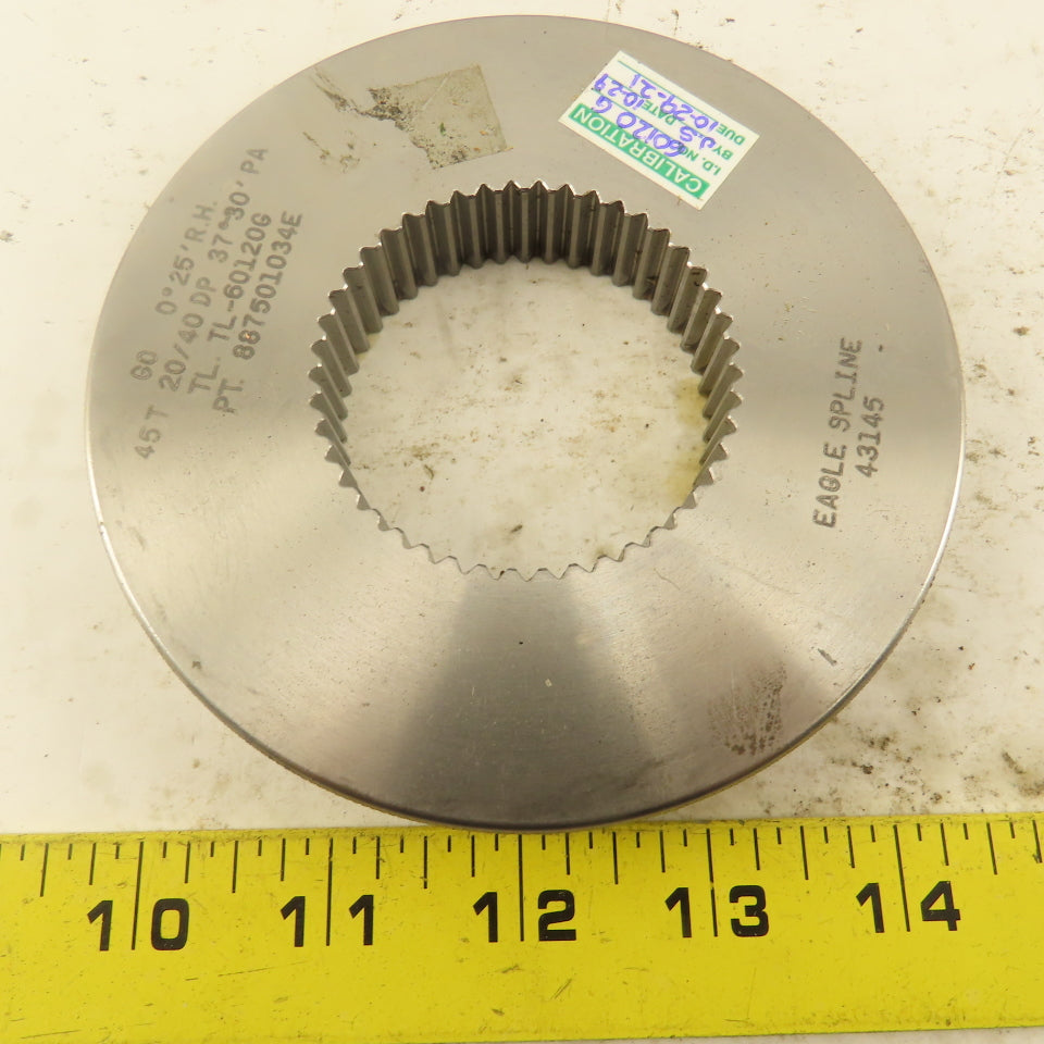 Eagle Spline 45T 20/40DP 37° 30'PS 0°25'RH GO Ring Gauge