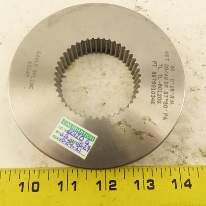 Eagle Spline 45T 20/40DP 37° 30'PS 0°25'RH GO Ring Gauge