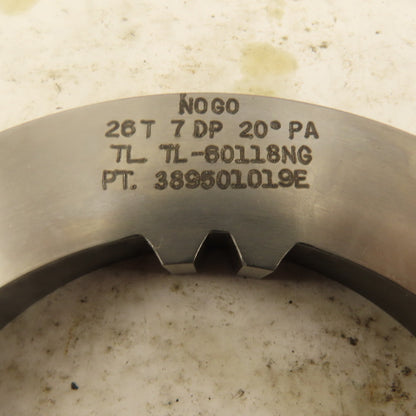 Invo Spline Inc. 26T 7DP 20° PA NO GO Involute Spline Ring Gauge