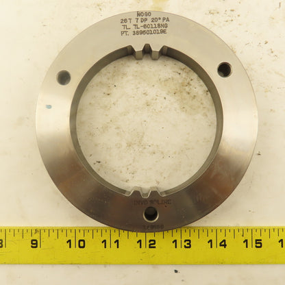 Invo Spline Inc. 26T 7DP 20° PA NO GO Involute Spline Ring Gauge