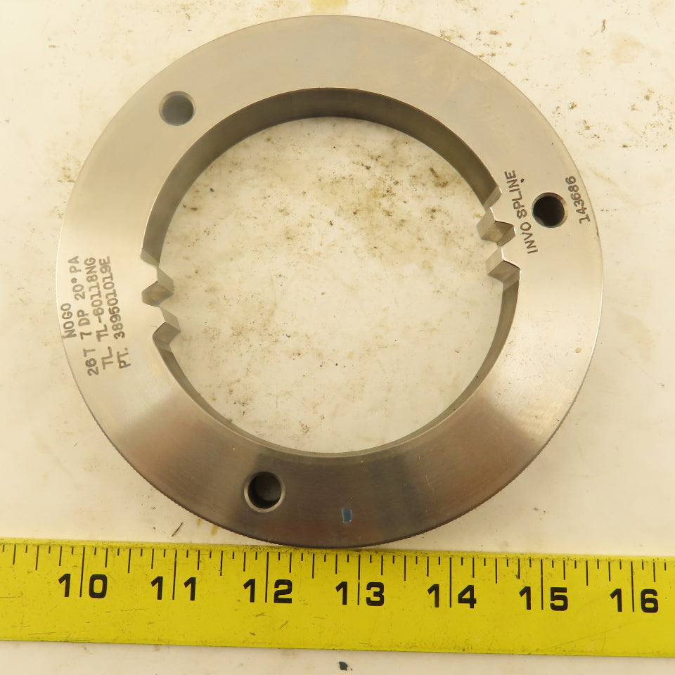 Invo Spline Inc. 26T 7DP 20° PA NO GO Involute Spline Ring Gauge