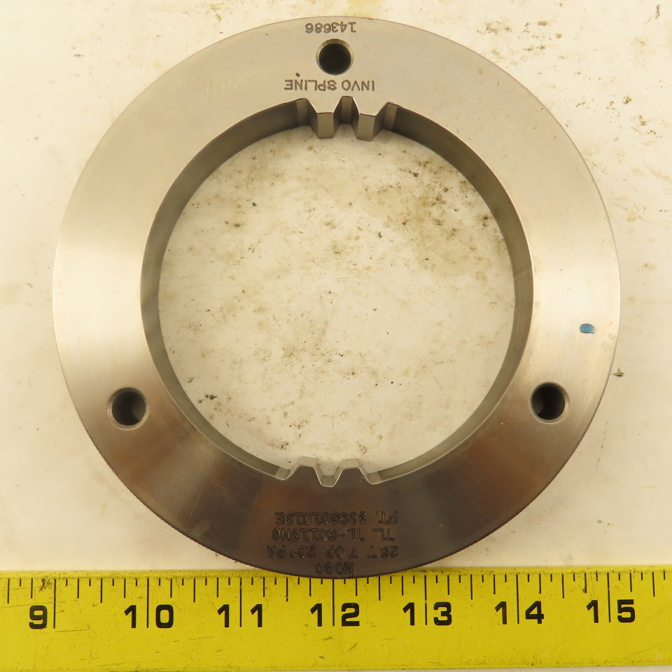 Invo Spline Inc. 26T 7DP 20° PA NO GO Involute Spline Ring Gauge